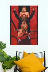 Edge The Rated R Superstar Illustrated Wrestling Paper Poster Wall Art  (WWE  Posters)