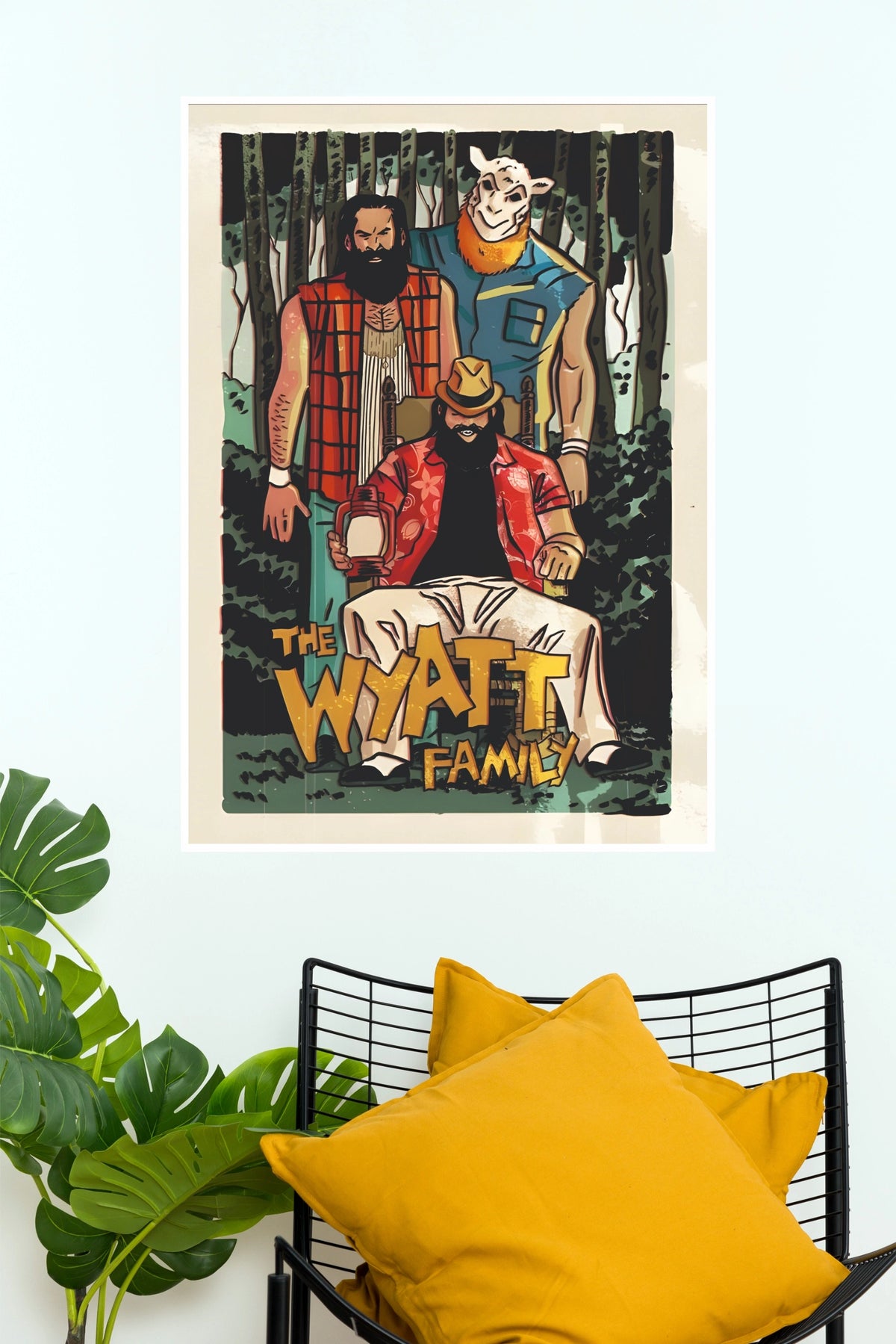 The Wyatt Family Swamp Cult Illustrated Wrestling Paper Poster Wall Art   (WWE  Posters)