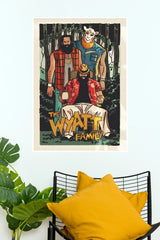 The Wyatt Family Swamp Cult Illustrated Wrestling Paper Poster Wall Art   (WWE  Posters)