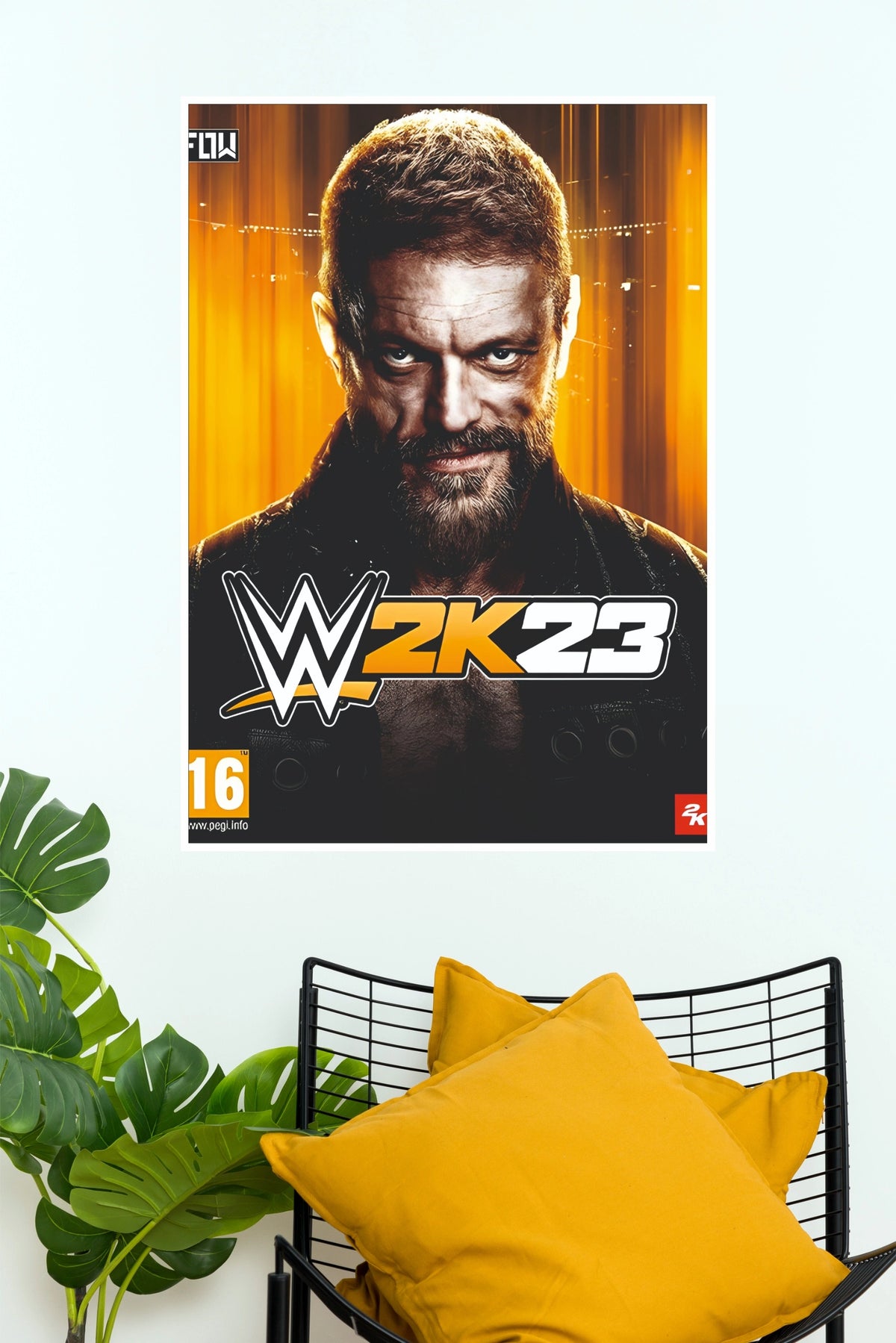 Edge WWE 2K23 Video Game Wrestling Paper Poster Wall Art  (WWE  Posters)
