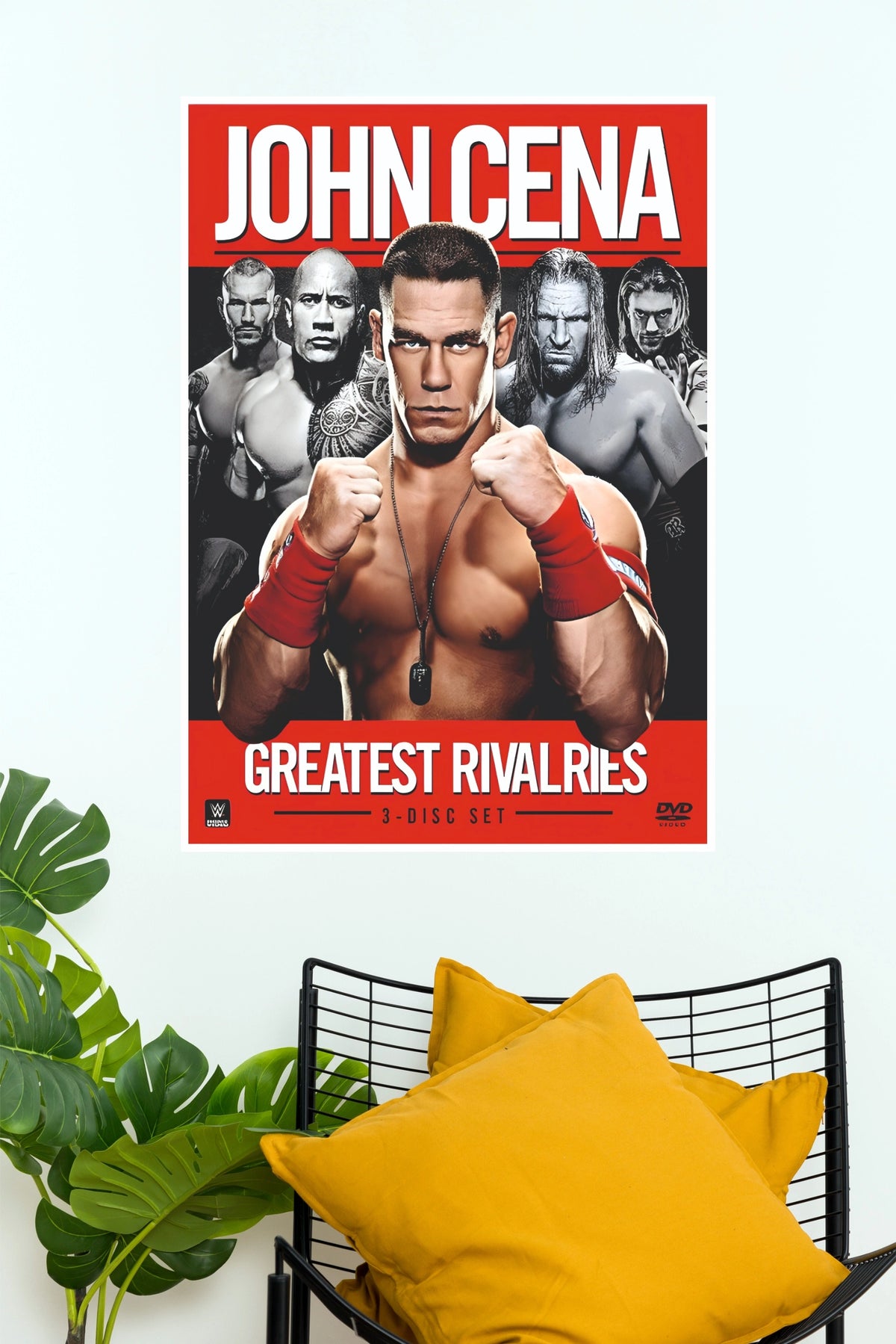 John Cena Greatest Rivalries Collage Wrestling Paper Poster Wall Art  (WWE  Posters)