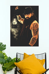 Bray Wyatt Lantern Follow the Buzzards Illustrated Wrestling Paper Poster Wall Art  (WWE  Posters)