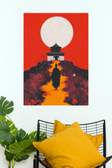 Disciple of the Void Minimalist Edition Poster | Japanese Shrine Wall Art   (Samurai Warrior Posters)