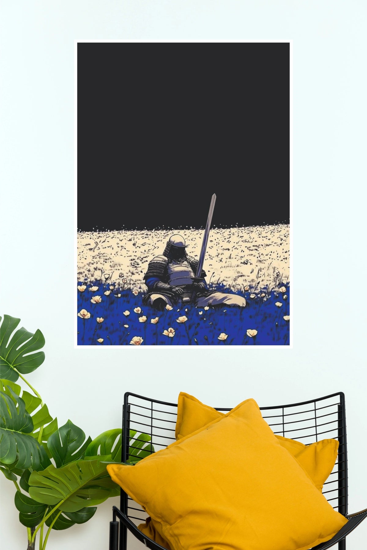 Echoes of Discipline Minimalist Edition Poster | Samurai Wall Art (Samurai Warrior Posters)