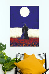 Mecha Monk Minimalist Edition Poster | Samurai Wall Art (Samurai Warrior Posters)