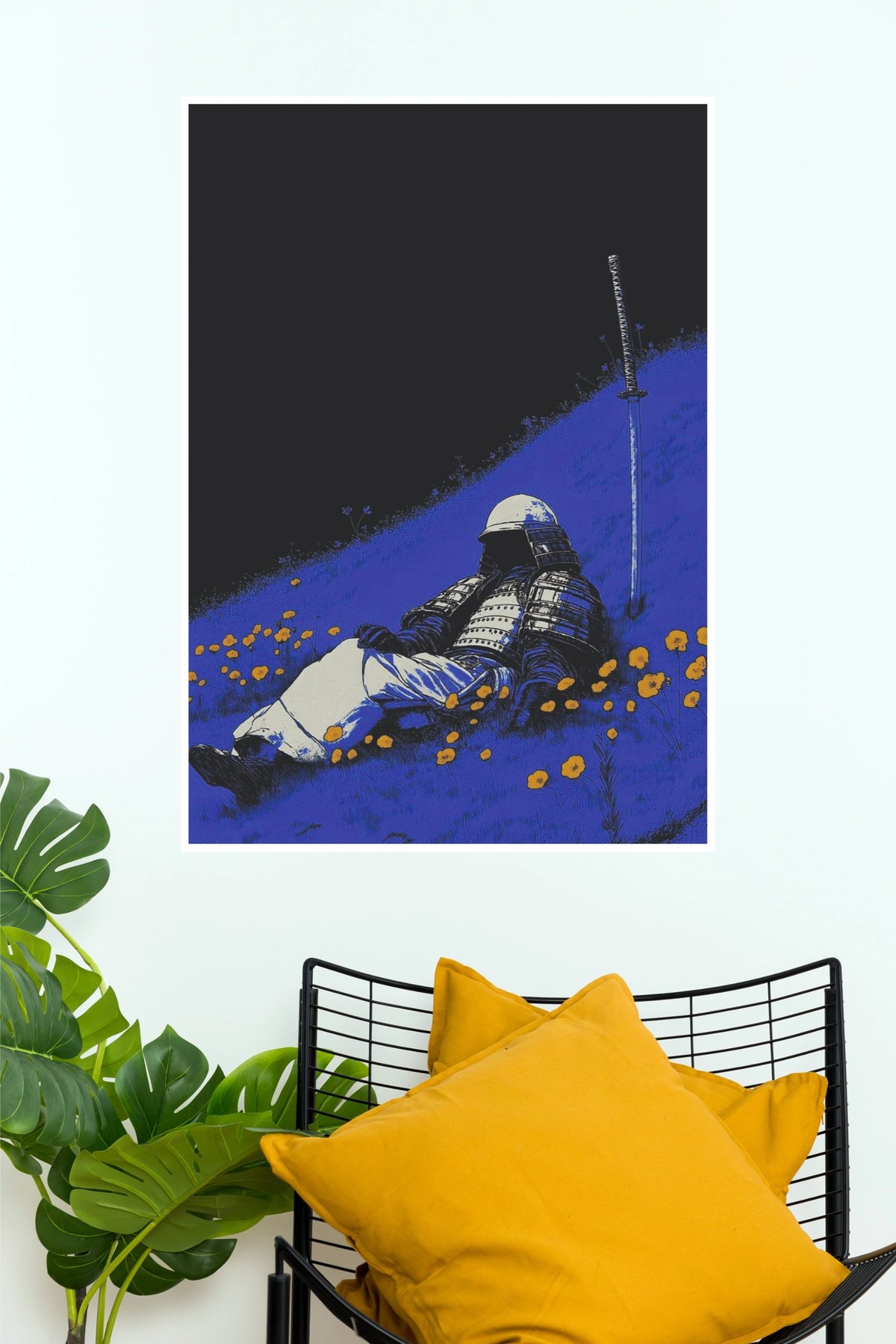 Neo Ronin Neon/Night Edition Poster | Samurai Wall Art  (Samurai Warrior Posters)
