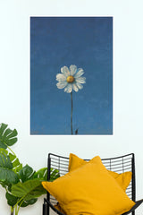 Blooming Horizon Single Daisy Blue Sky Wall Art Poster   (The Green World Posters)