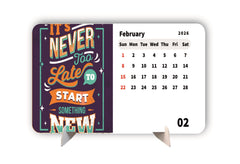 Quotes About Success Premium Table Desk Calendar – 2026