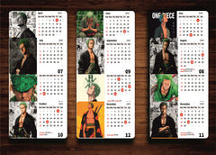 Wano Arc Zoro Premium Table Desk Calendar – 2026