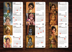 Little Cute Krishn Premium Table Desk Calendar – 2026