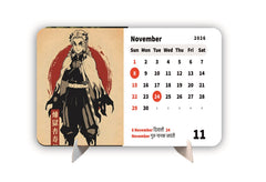 Tanjiro Kamado and Gojo Premium Table Desk Calendar – 2026