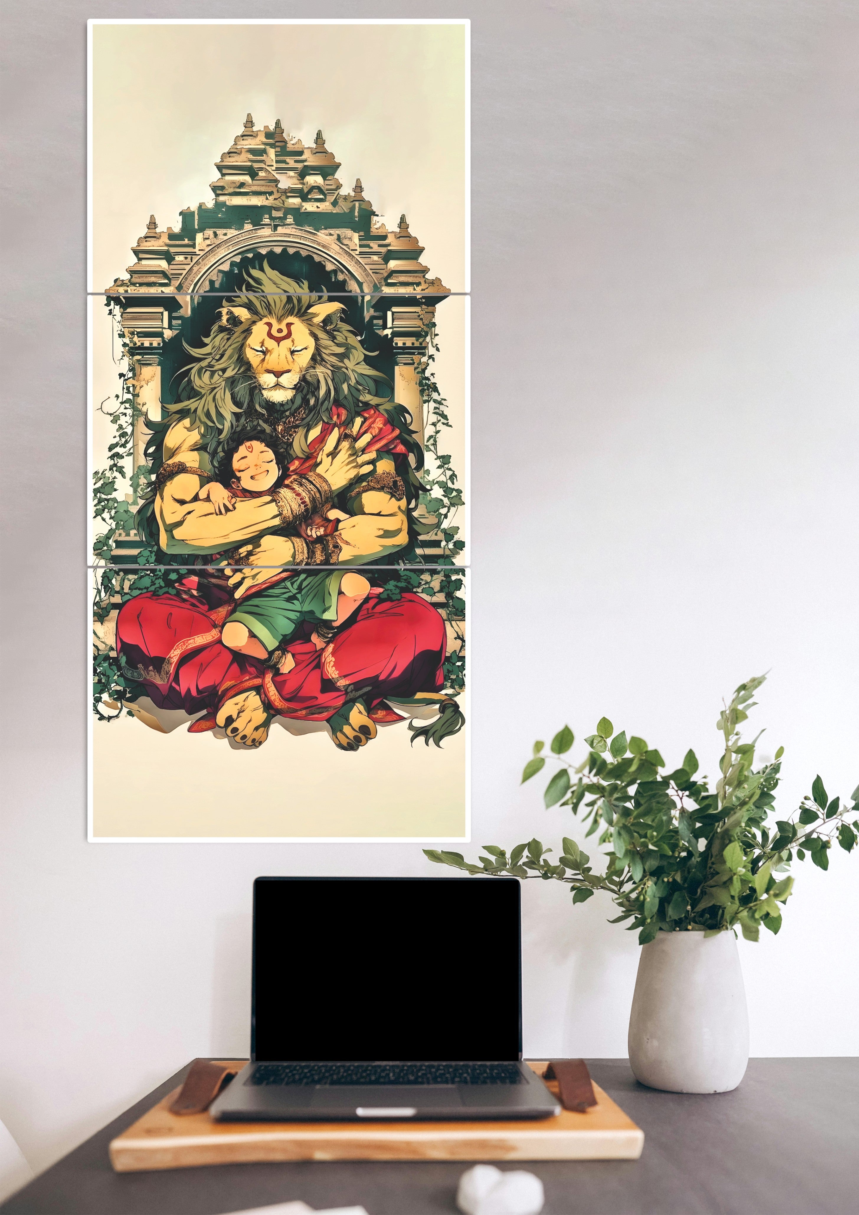 LORD-NARASIMHA-PRAHLAD-Poster-3-Split-Poster