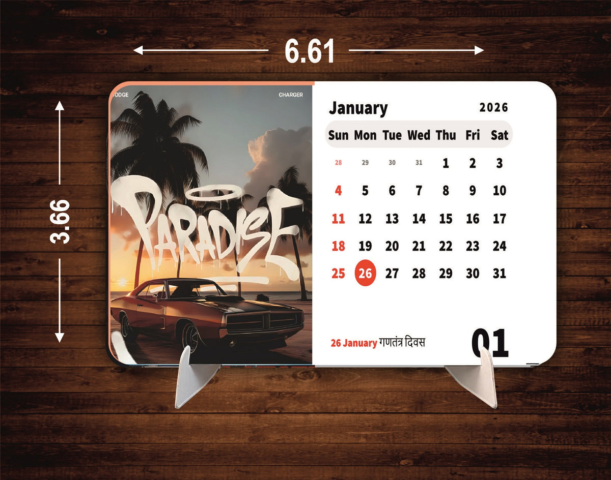 Super Collection Premium Table Desk Calendar – 2026