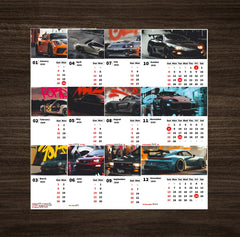 SUPER Car Premium Table Desk Calendar
