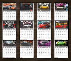 SUPER Car Collection Premium Table Desk Calendar