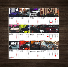 Luxury Car Collection Premium Table Desk Calendar