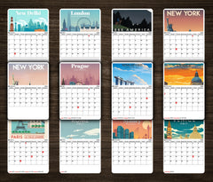 Sky High City Premium Table Desk Calendar