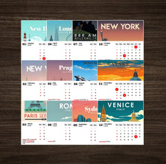 Sky High City Premium Table Desk Calendar