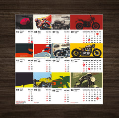 Vintage Motor Bike Predator Premium Table Desk Calendar