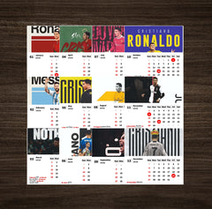 FOOBTALL KING Premium Table Desk Calendar