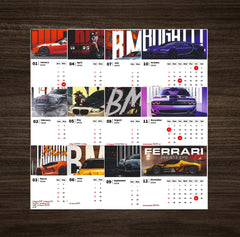 Luxury Car Premium Table Desk Calendar