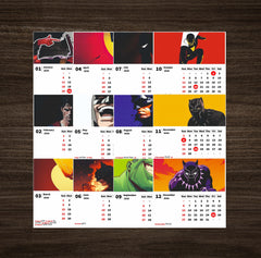 SUPER HERO Premium Table Desk Calendar