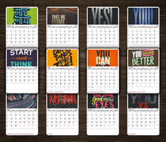Positive Lines Premium Table Desk Calendar