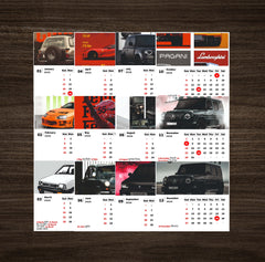 fast CAR Premium Table Desk Calendar