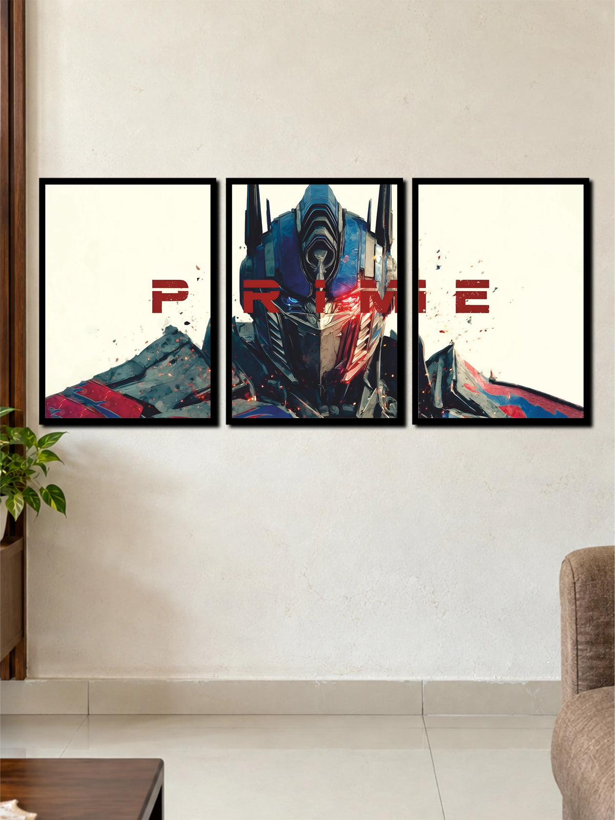 Transformers Optimus Prime | Premium 3 Frame Wall Art Set