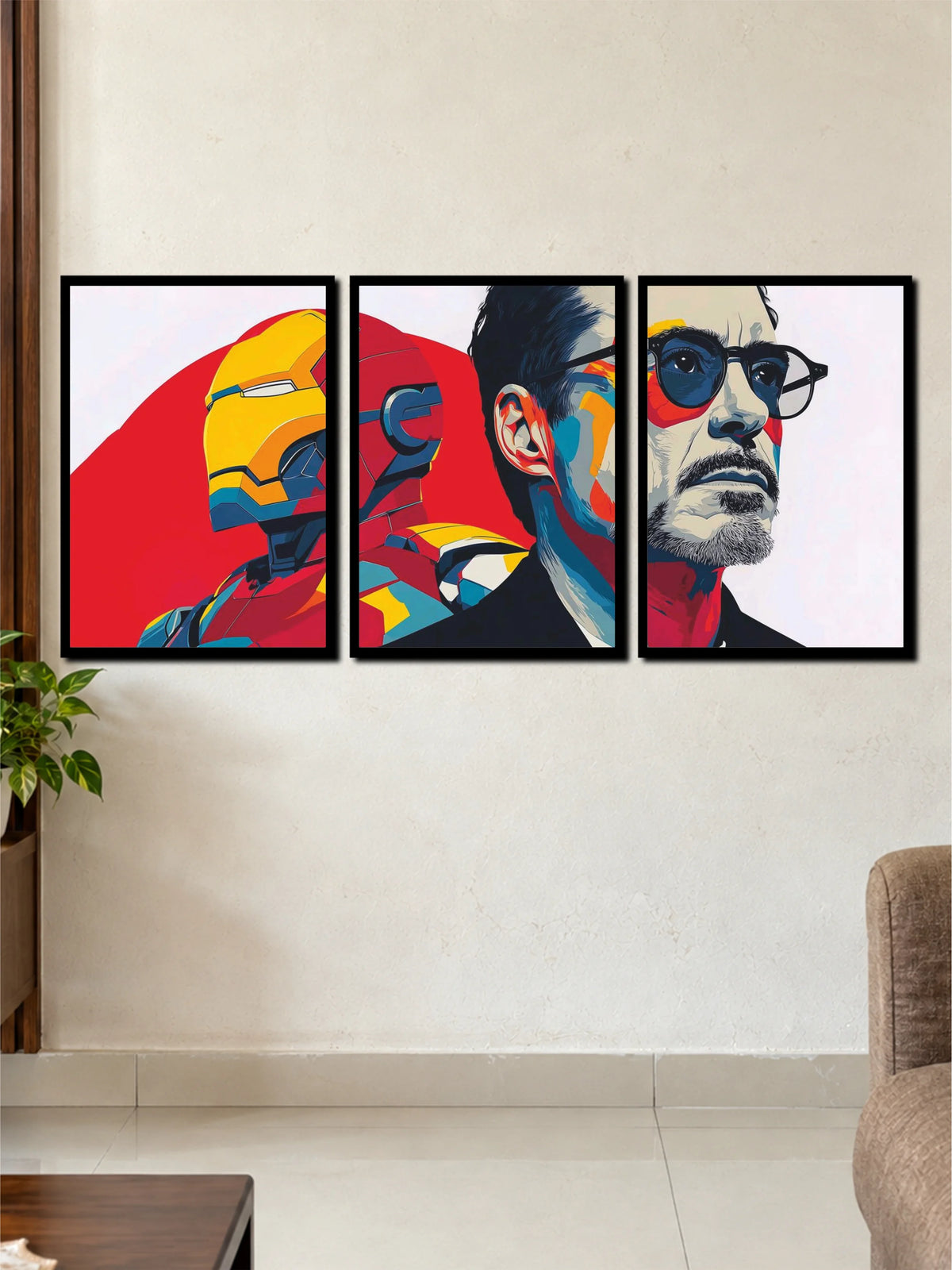 Iron Man & Tony Stark Legacy | Premium 3 Frame Wall Art Set
