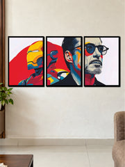 Iron Man & Tony Stark Legacy | Premium 3 Frame Wall Art Set