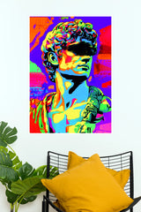 Colorful David Statue Pop Art Poster | Modern Abstract Wall Art (Art Posters)