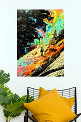 Cosmic Explorer Astronaut Poster | Colorful Galaxy Space Wall Art (Art Posters)