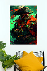 Rugged Pirate Captain Fantasy Art Poster | Dark Adventure Wall Art  (Art Posters)