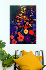 Colorful Wildflower Garden Poster | Vibrant Floral Nature Wall Art   (Art Posters)