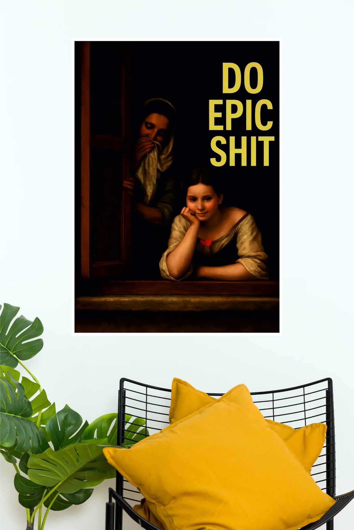 Do Epic Shit Poster | Vintage Art Motivational Quote Wall Poster  (Art Posters)
