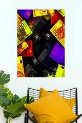 Euro Money 500 Banknotes Poster | Colorful Currency Aesthetic Wall Art  (Art Posters)