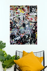 Urban Graffiti Street Art Poster | Abstract Grunge & Modern Wall Art  (Art Posters)