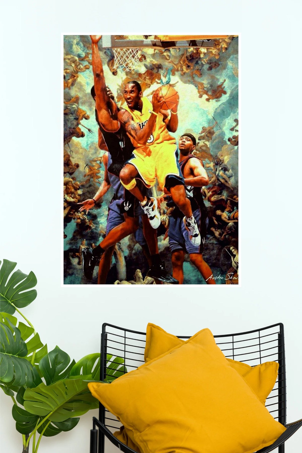 Kobe Bryant Legendary Basketball Dunk Poster | NBA Lakers Wall Art  (Art Posters)