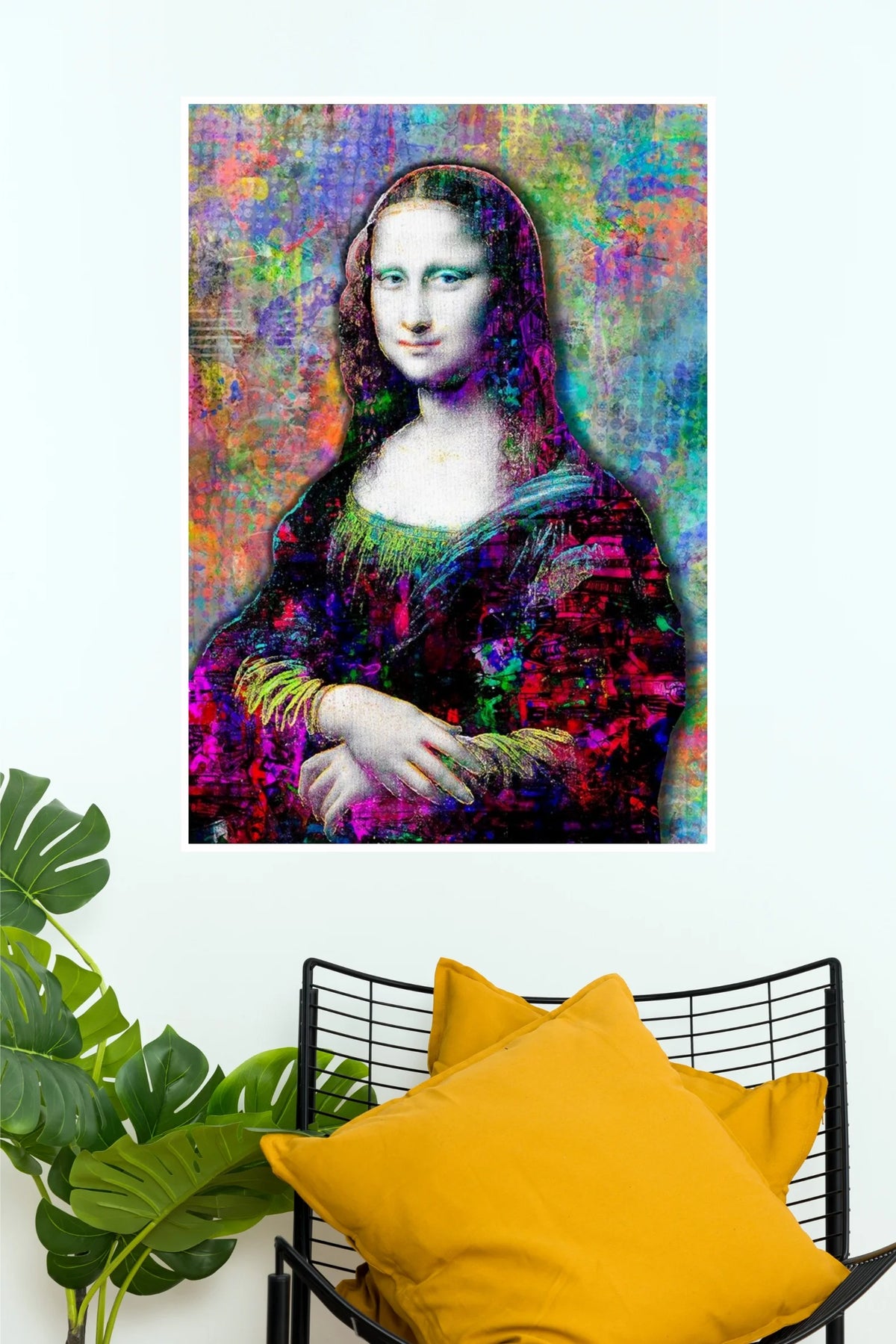 La Gioconda's Little Secret Poster | Colorful Mona Lisa Pop Art Wall Poster  (Art Posters)