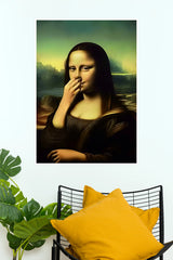 Mona Lisa Funny Expression Poster | Classic Meme Wall Decor   (Art Posters)