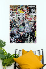 Urban Chaos Graffiti Poster | Street Style Aesthetic Wall Decor  (Art Posters)