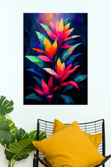 Colorful Tropical Leaves Art Poster | Vibrant Botanical Wall Decor  (Art Posters)