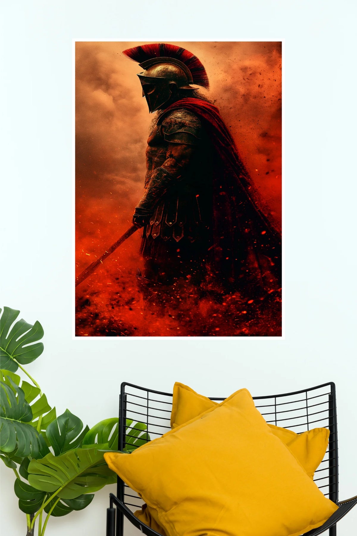 Spartan Warrior Poster | Ancient Greek Warrior Battle Wall Art  (Art Posters)
