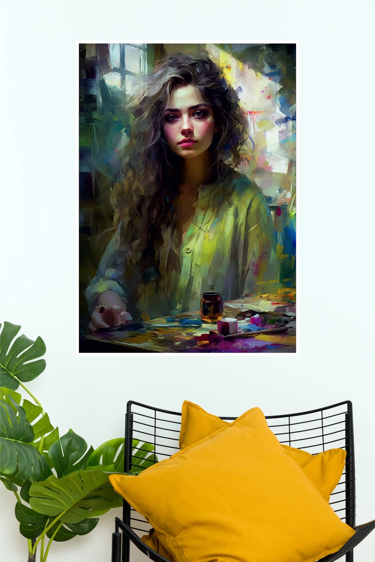 Stillness in Color Poster | Beautiful Woman Portrait & Aesthetic Wall Art  (Art Posters)