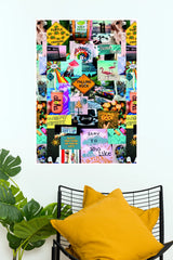 Summertime Vibes Poster | Colorful Summer Aesthetic Collage Wall Art  (Art Posters)