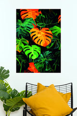 Swiss Cheese Plant Poster | Colorful Tropical Monstera Leaves Wall Decor  (Art Posters)