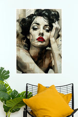 The Artist's Muse Poster | Vintage Woman Portrait Abstract Wall Art  (Art Posters)
