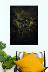 The Great Rebellion Poster | Dark Fantasy Angel Battle Gothic Wall Art (Art Posters)