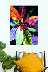 Tropical Spectrum Leaves Poster | Abstract Colorful Botanical Wall Art  (Art Posters)